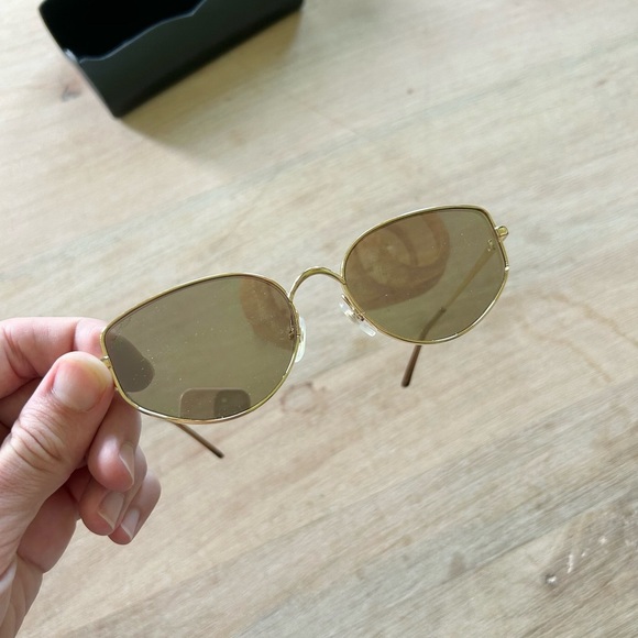 Cartier Panthère Metal Cat-Eye Abstract Sunglasses in Smooth Gold main image 3